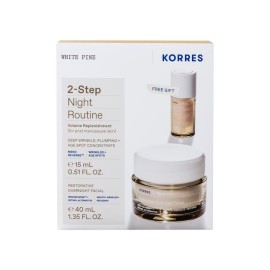 KORRES - Promo White Pine Restorative Overnight Facial Cream (40ml) & Deep Wrinkle Plumping + Age Spot Concentrate Seruml (15ml)