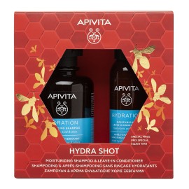 APIVITA - Promo Hydra Shot Moisturizing Σαμπουάν με Υαλουρονικό Οξύ & Αλόη (250ml) & Hydration Leave in Conditioner (100ml)