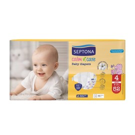 SEPTONA - Calm N Care Baby Diapers Βρεφικές πάνες Maxi No4 (8-13kg) | 52τμχ