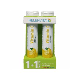 HELENVITA - Vitamin C 1000mg Λεμόνι 1+1 ΔΩΡΟ  (2x20eff.tabs)