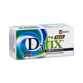 UNI PHARMA - D3 FIX ΜΑΧ Vitamin D3 4000iu | 60tabs