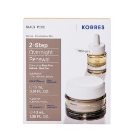 KORRES - Promo Black Pine D Plump-Up Sleeping Facial (40ml) & Overnight Total Revival Serum (15ml)