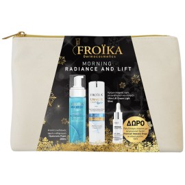 Froika Promo Morning Radiance & Lift Hyaluronic Foam 200ml & Ultra Lift Cream Light 50ml & Premium Intensive Drops 10ml & Yπέροχο νεσεσέρ