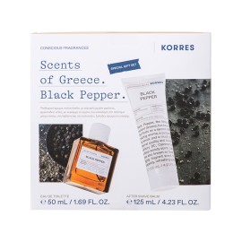 KORRES - Black Pepper Promo Set Eau de Toilette (50ml) & Aftershave Balm (125ml)