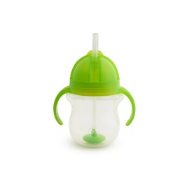 MUNCHKIN - Tip & Sip Straw Cup Green 6m+ | 207ml