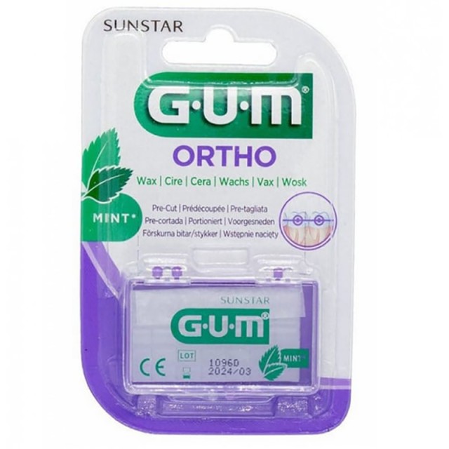 Gum 724 Ortho Wax Mint flavored 1τμχ