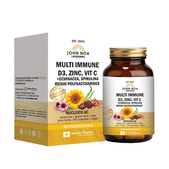 John Noa Multi Immune D3, Zinc, Vitamin C Λιποσωμιακό 60caps