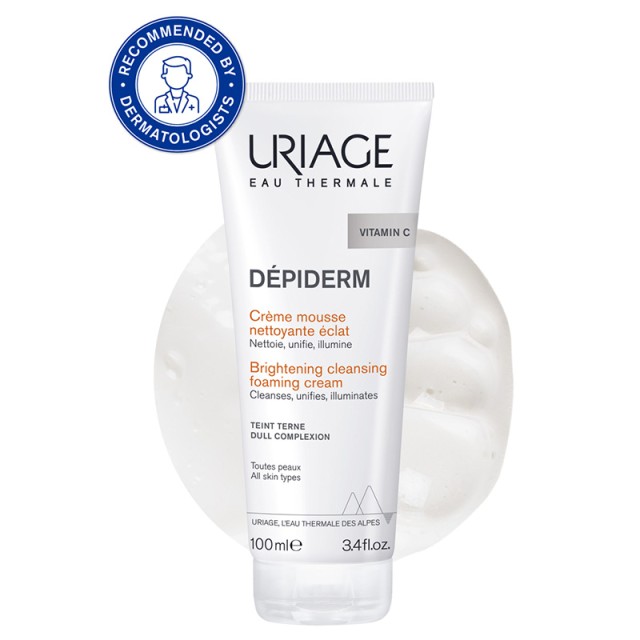 URIAGE - Depiderm Brightening Cleansing Foaming Cream Αφρός για καθαρισμό και λάμψη | 100ml