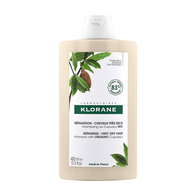 Klorane BIO Shampoo With Cupuacu Σαμπουάν για Πολύ Ξηρά Μαλλιά 400ml