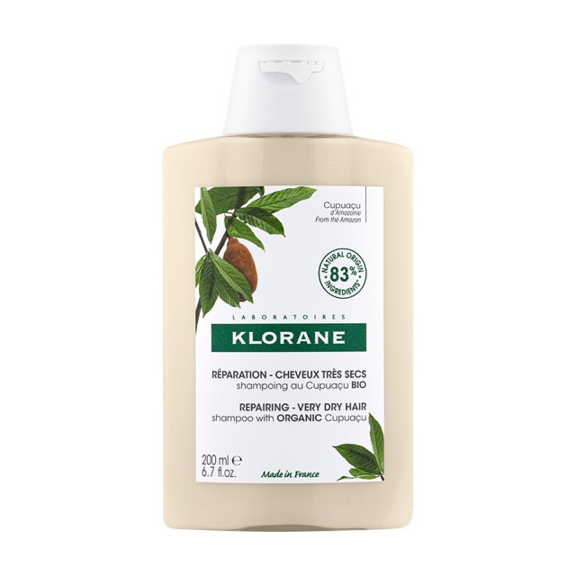 Klorane BIO Shampoo With Cupuacu Σαμπουάν  για Πολύ Ξηρά Μαλλιά 200ml