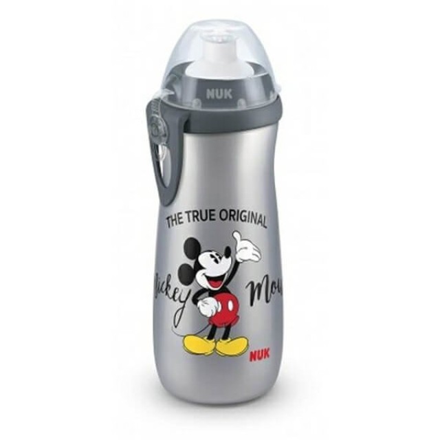 NUK - Sports Cup Παγουράκι Mickey Γκρι 36m+ | 450ml