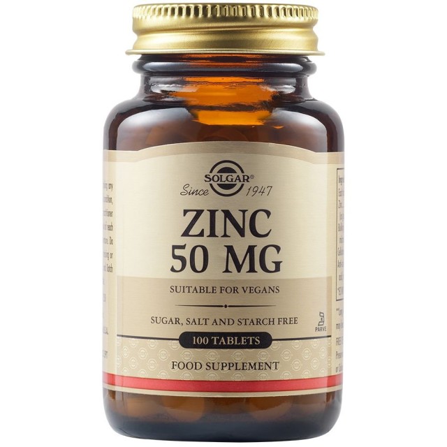 SOLGAR - Zinc 50 mg | 100 tabs