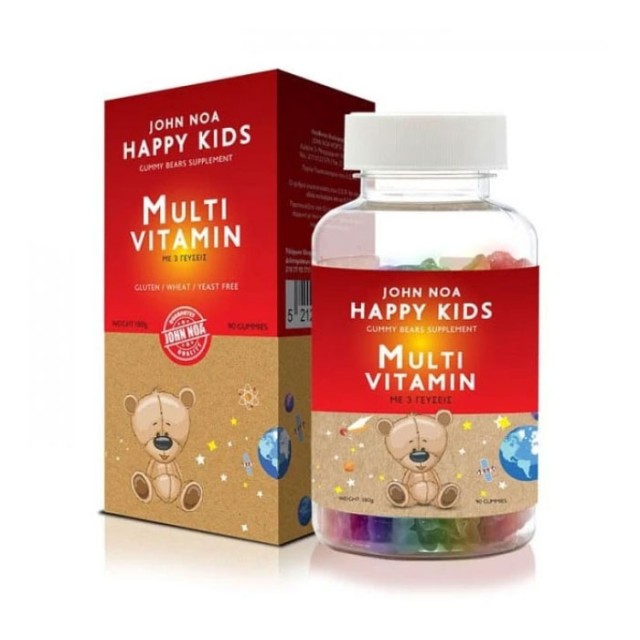 John Noa Happy Kids Multi Vitamin Gummy Bear Supplement 90 gummies