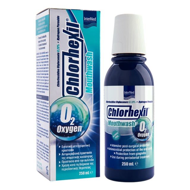 Intermed Chlorhexil Mouthwash Oxygen O2 250ml