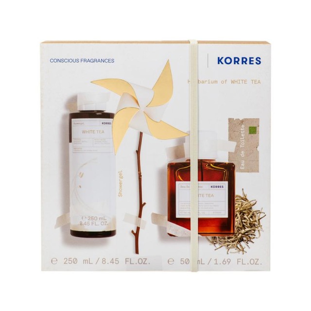 KORRES - Promo Herbarium of White Tea Αφρόλουτρο (250ml) & White Tea Eau De Toilette (50ml)