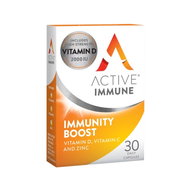 Bionat Active Immune Immunity Boost Vitamin D Vitamin C & Zinc 30caps