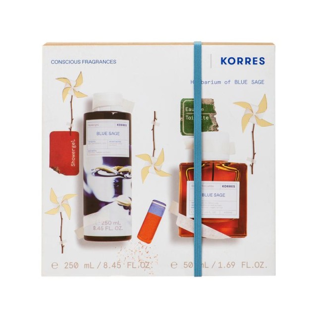 KORRES - Promo Herbarium of Blue Sage Αφρόλουτρο (250ml) & Blue Sage Eau De Toilette (50ml)