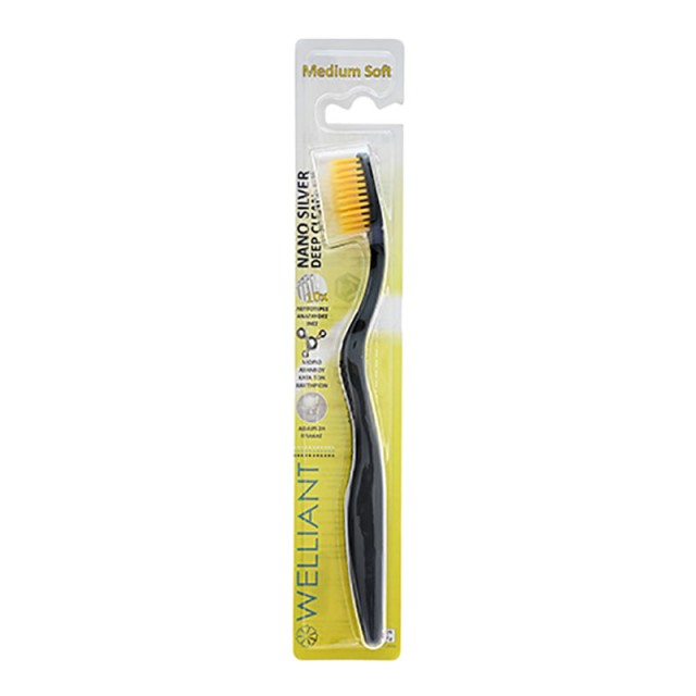 Welliant Easy Scaling Toothbrush Black Medium Soft 1τμχ