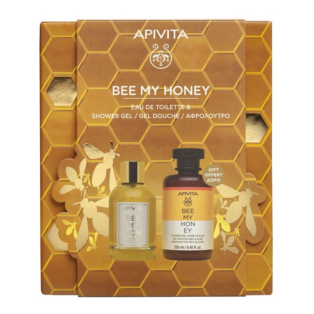 APIVITA - Promo Bee My Honey Eau de Toilette (100ml) & Shower Gel Honey & Aloe (250ml)