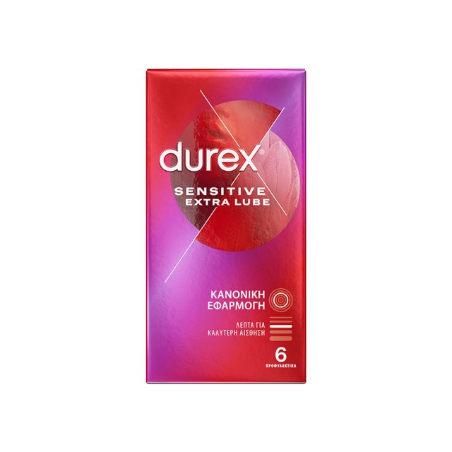 Durex Sensitive Extra Lube 6τμχ