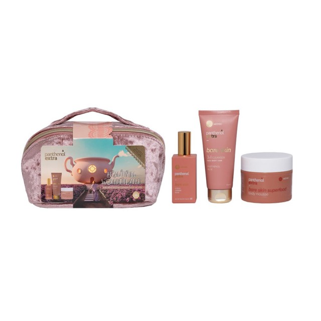 Panthenol Extra Promo Beauty In Wonderland Bare Skin Eau de Toilette 50ml & 3in1 Cleanser 100ml & Superfood Body Mousse 100ml