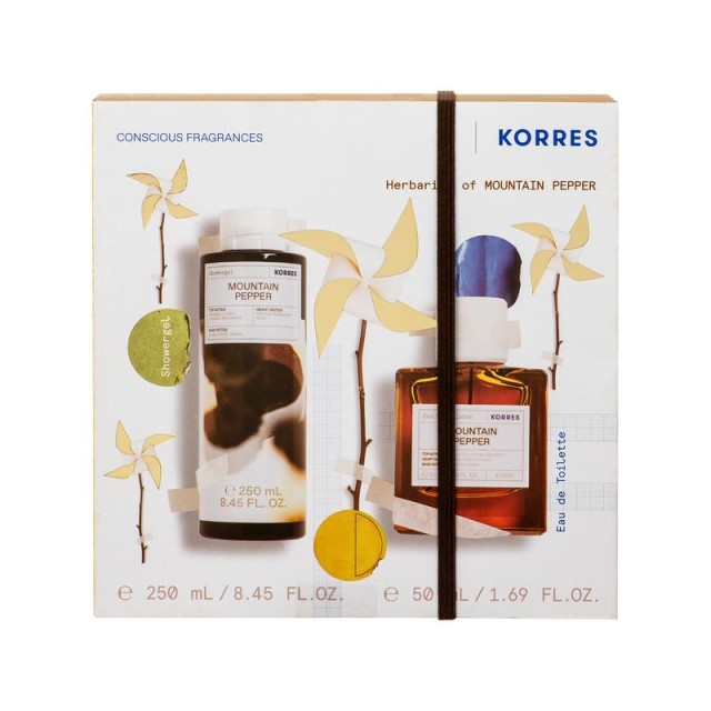 KORRES - Promo Herbarium of Mountain Pepper Αφρόλουτρο (250ml) & Mountain Pepper Eau De Toilette (50ml)