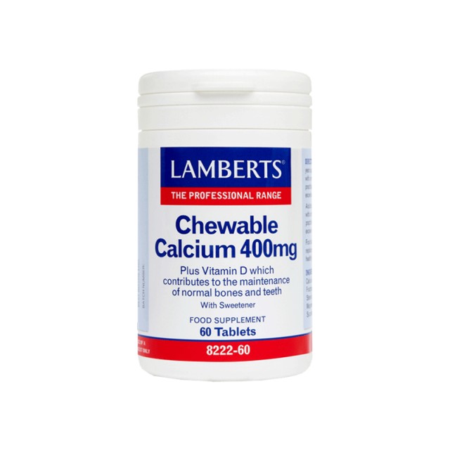 LAMBERTS - Chewable Calcium 400mg | 60tabs