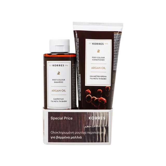 Korres Promo Post Color Shampoo Argan Oil 250ml & Post Color Conditioner Argan Oil 200ml