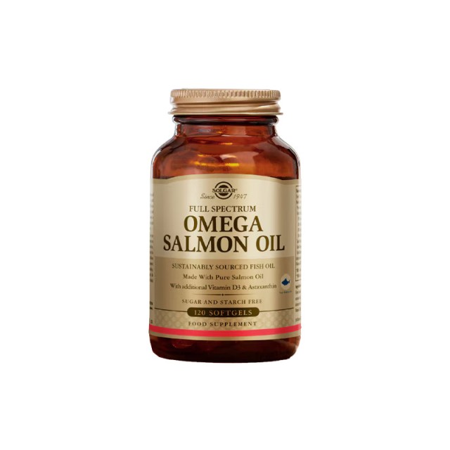 SOLGAR - Full Spectrum Omega Salmon Oil | 120 softgels