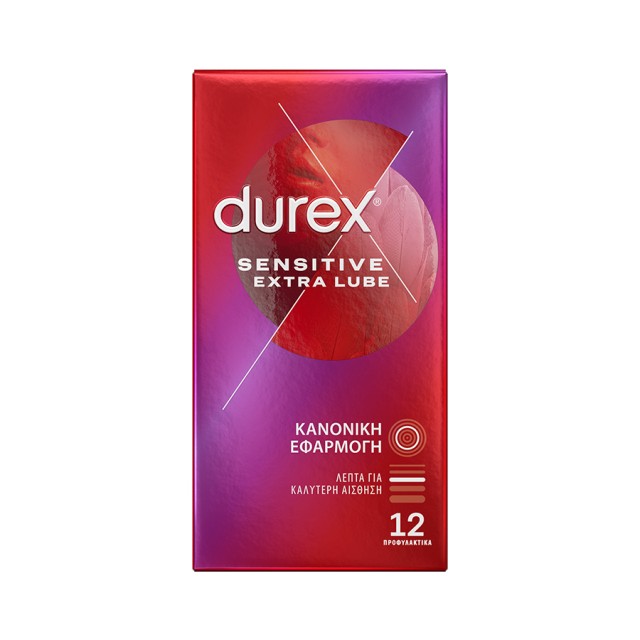 Durex Sensitive Extra Lube 12τμχ