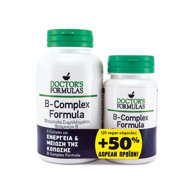 Doctors Formula B Complex Formula 120tab & Δώρο 60tab