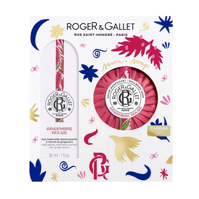 Roger&Gallet Promo Gingembre Rouge Eau Parfumée Bienfaisante 30ml & Soap 100gr