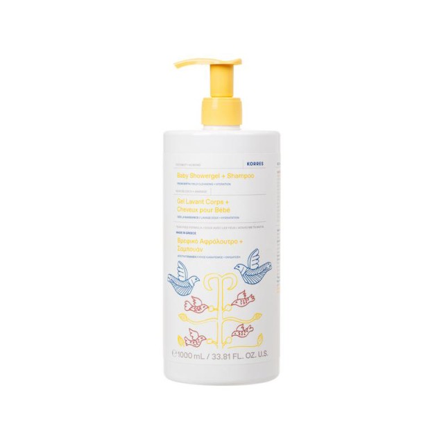 KORRES - Coconut + Almond Baby Showergel & Shampoo | 1000ml