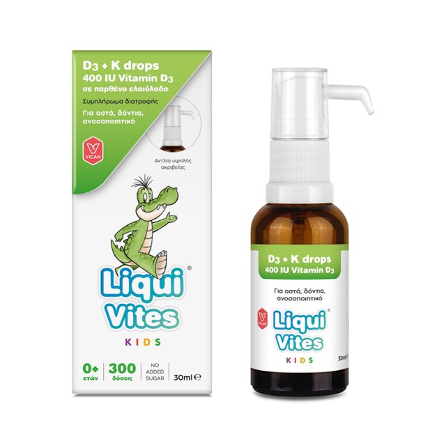 Vican Liqui Vites D3 & K 400iu Drops 30ml