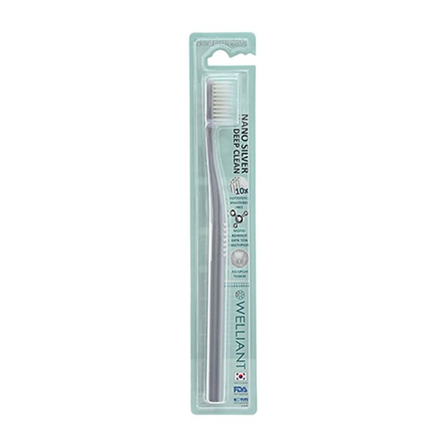 Welliant Embossed Bristles Toothbrush Grey Soft 1τμχ